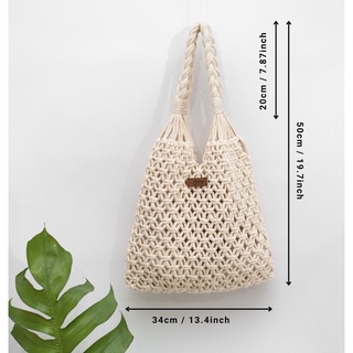 Túi lưới Macrame đi biển