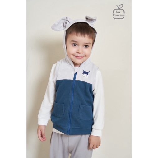 La Pomme áo gile mũ baby donkey 6m-5y