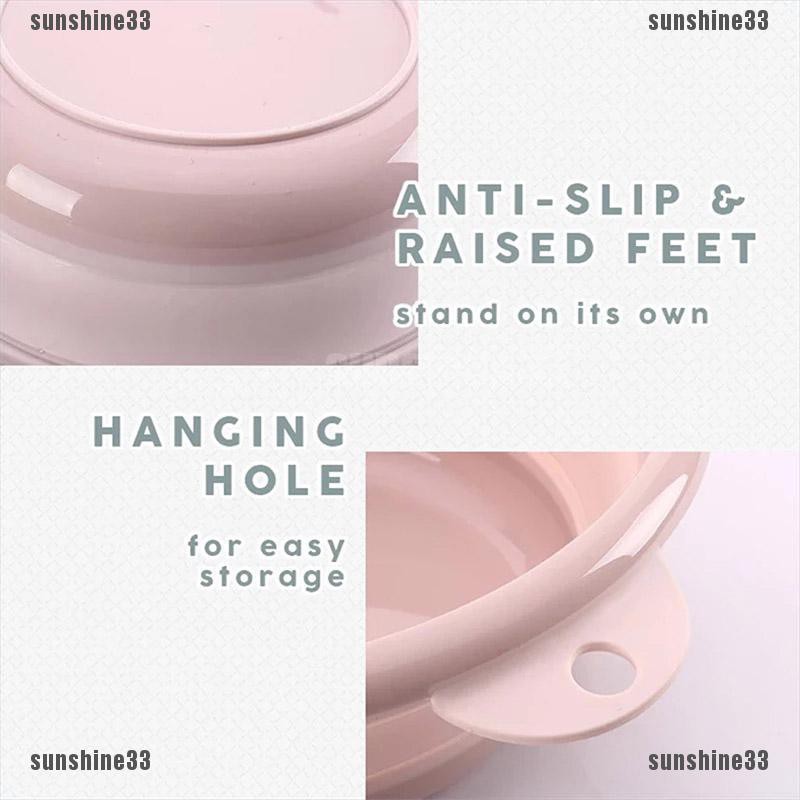 Chậu Rửa Chân Bằng Silicone Có Thể Xếp Gọn Tiện Dụng Khi Đi Cắm Trại