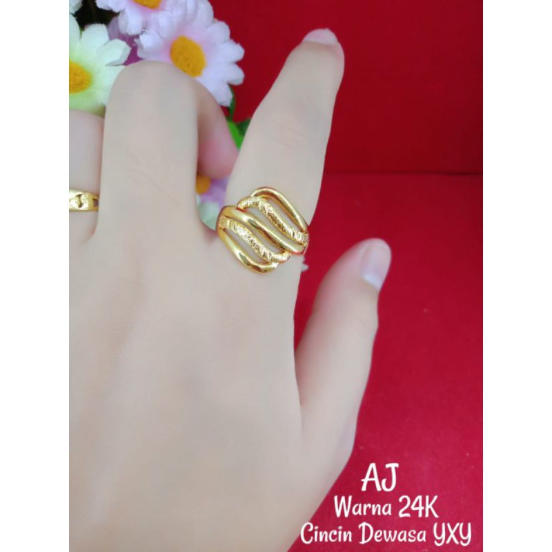 Nhẫn Mạ Vàng 24k Toàn Bộ Mắt