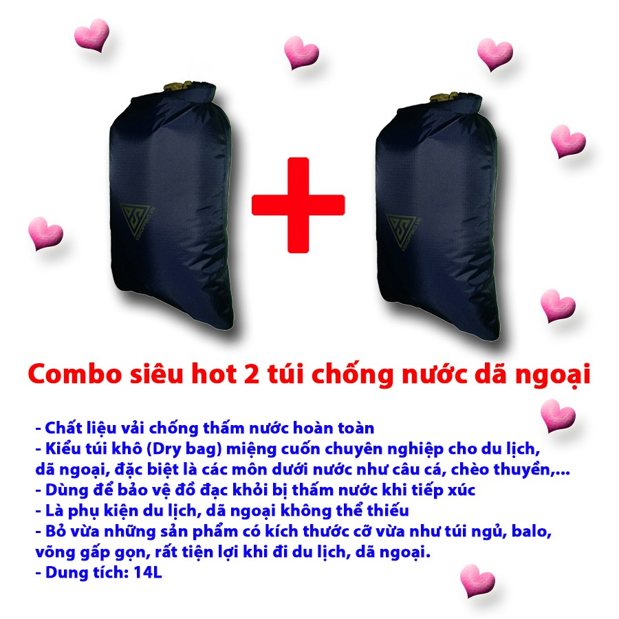 Combo 2 Túi chống nước - Xanh Navy