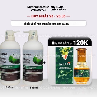 Cặp Dầu Gội Xả Selena Coconut Hương Sữa Dừa Chống Rụng Và Kích Thích Mọc Tóc 800ml - gội xả chính hãng selena