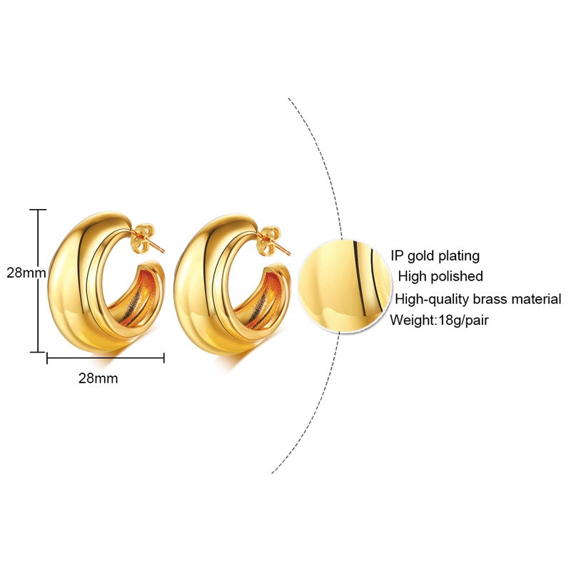 Vnox Bông Tai Mạ Vàng Thời Trang Cho Nữ
