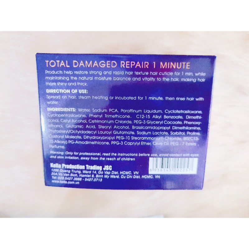 HẤP DẦU PHỤC HỒI HƯ TỔN LACEI (1 PHÚT) 300ml Collagen