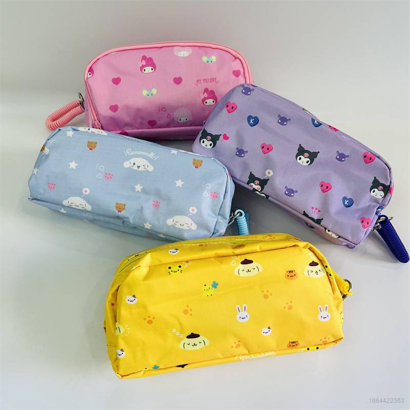 SANRIO Túi Đựng Bút Chì / Mỹ Phẩm Hình Cinnamoroll Kuromi Melody Purin Dễ Thương Cho Bé Gái