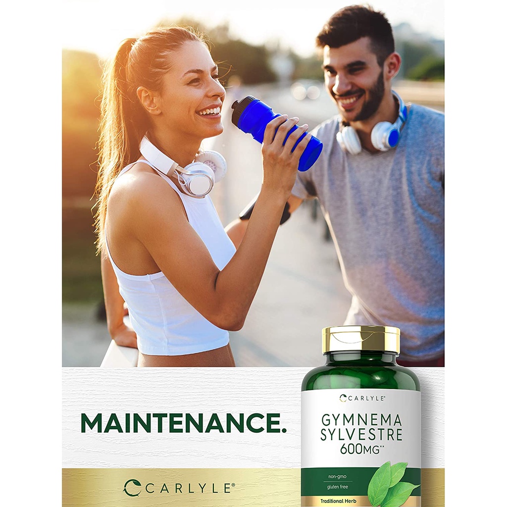 Viên uống hỗ trợ đường huyết, tiểu đường Carlyle Gymnema Sylvestre 600mg 200 viên