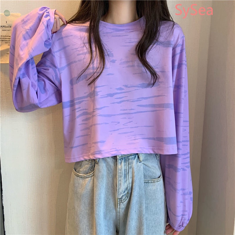 Áo Thun In Họa Tiết Thời Trang Mùa Thu Dành Cho Nữ