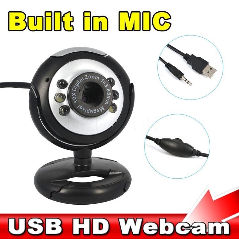 Webcam 6 Đèn Led Kết Nối Usb