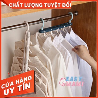Móc treo quần áo 5 móc đa năng chất liệu nhựa bọc kẽm hàng cao cấp bao đổi trả