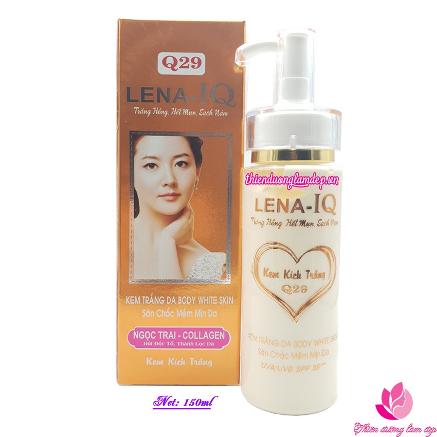 Kem kích trắng Body, Săn chắc, Mềm mịn da Ngọc Trai - Collagen Q29 LENA-IQ - 150ml