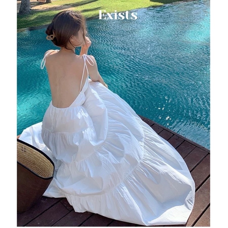 Maxi hở lưng cột dây - 240 | BigBuy360 - bigbuy360.vn