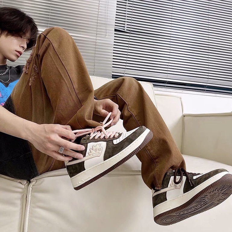 Giày sneaker Cat&Sofa " Pink Brown " cho nam nữ