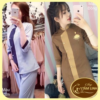 Đồ Lam Đi Chùa_Mẫu Lãnh Tụ Nữ