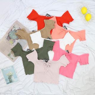 Áo Thun Croptop Nữ 7Map Nơ 0491