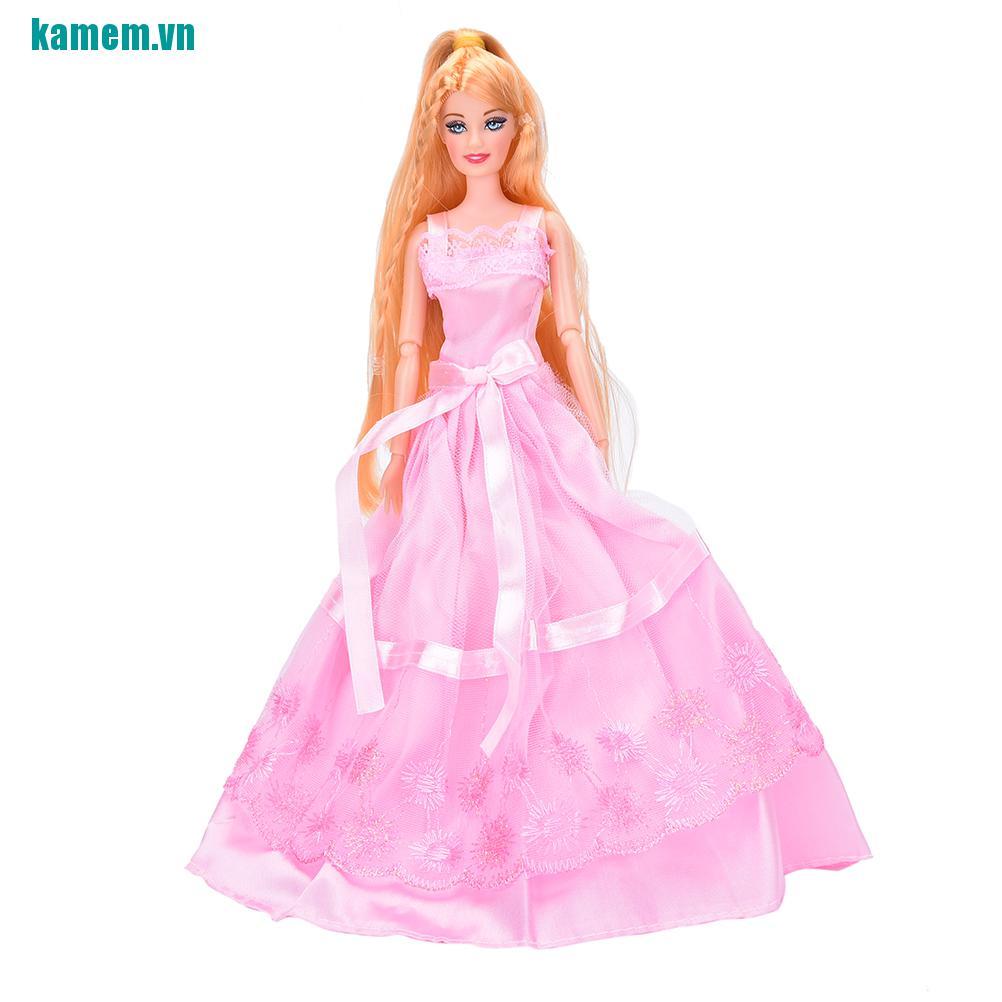 BARBIE Bộ Búp Bê Gia Đình 4 Người 1 Bố / 1 Mẹ / 2 Little Girl