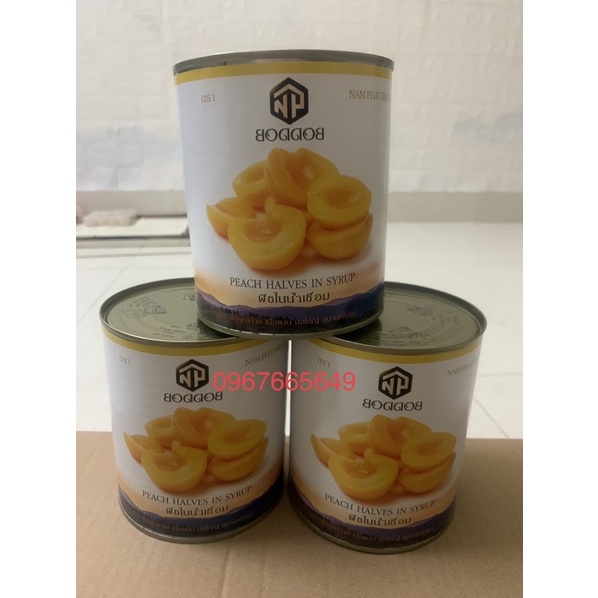 Đào Ngâm Thái Lan BODDOB  - Dùng ăn trực tiếp làm món tráng miệng/ làm trà đào thơm ngon