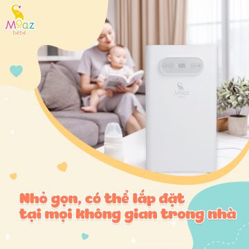 Máy rửa bình sữa tích hợp tiệt trùng, sấy khô moaz bébé MB-035 bảo hành chính hãng 12 tháng Hanghieuchobe