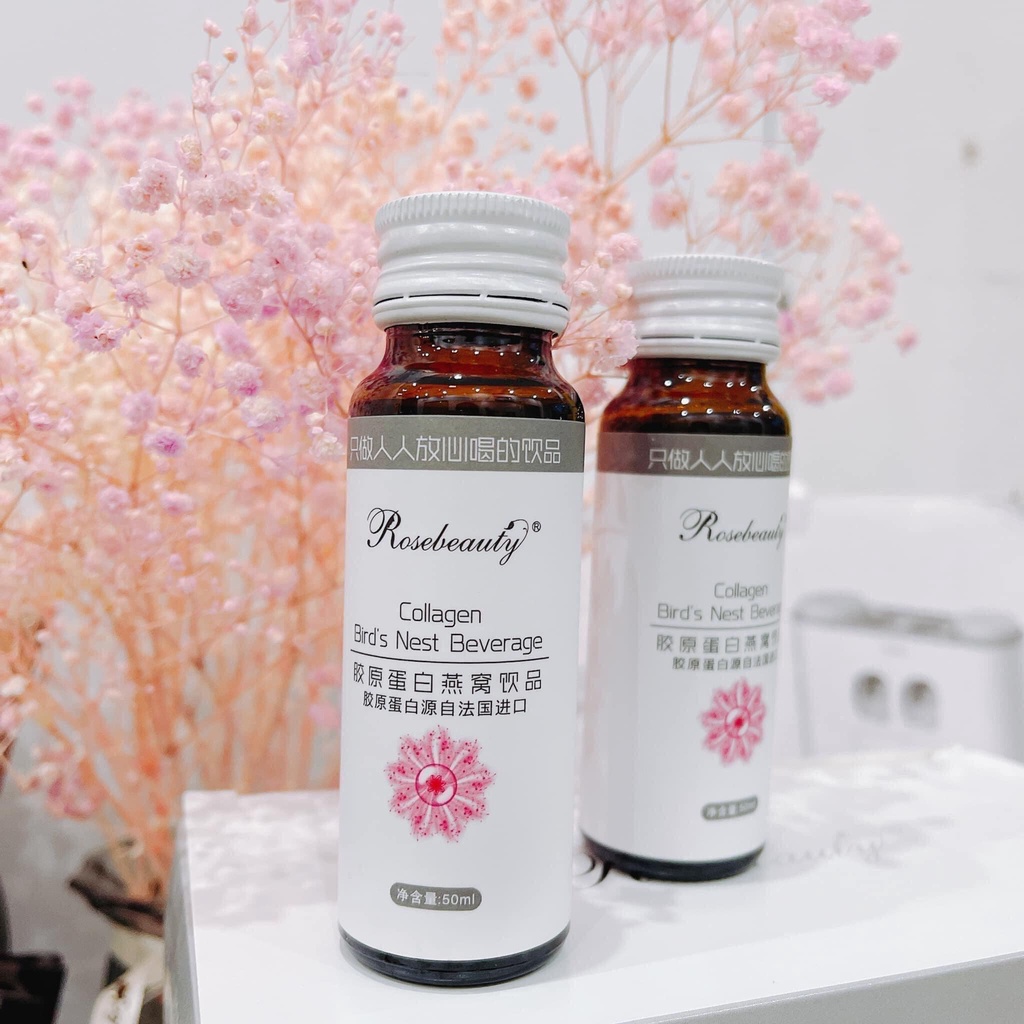 Collagen yến trắng da Rose Beauty Hộp 8 chai TREEHOUSE SHOP