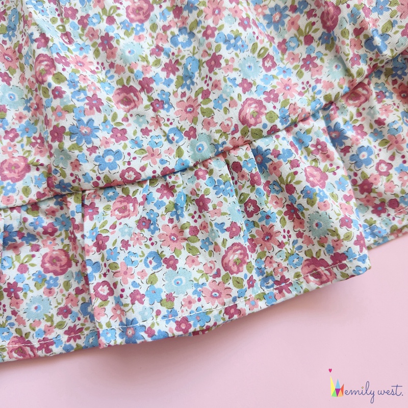 Chân Váy Hoa Xếp Li Bằng Cotton Thời Trang Dành Cho Bé Gái