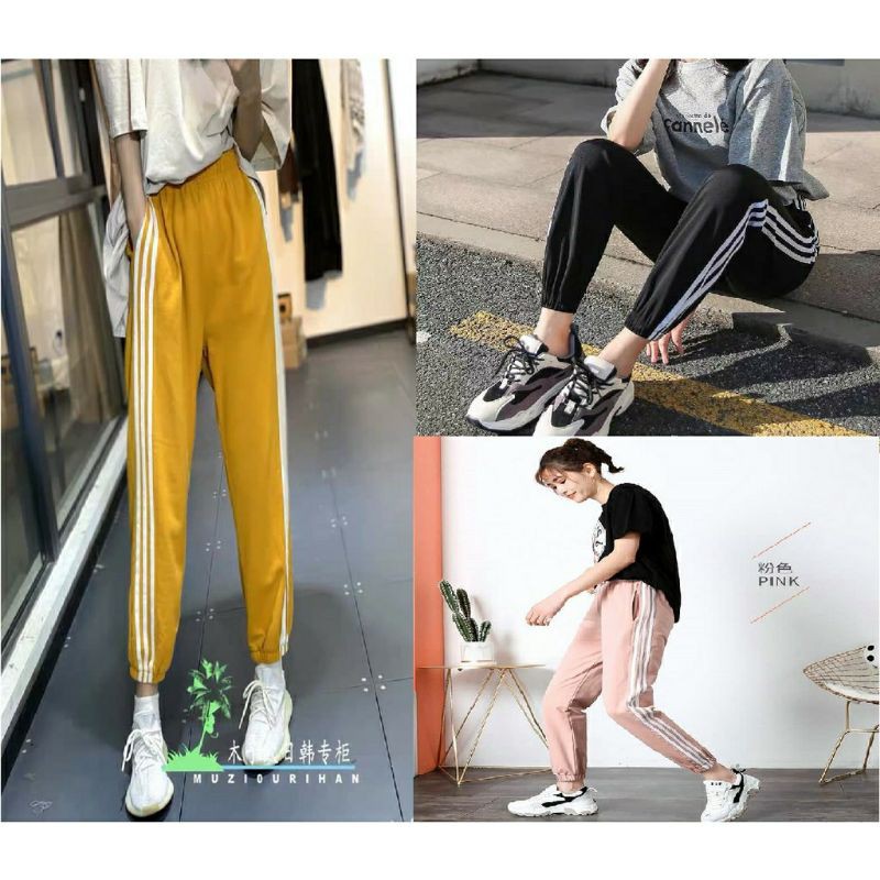 Quần kaki bo chân phối 3 sọc cao cấp đẹp | BigBuy360 - bigbuy360.vn