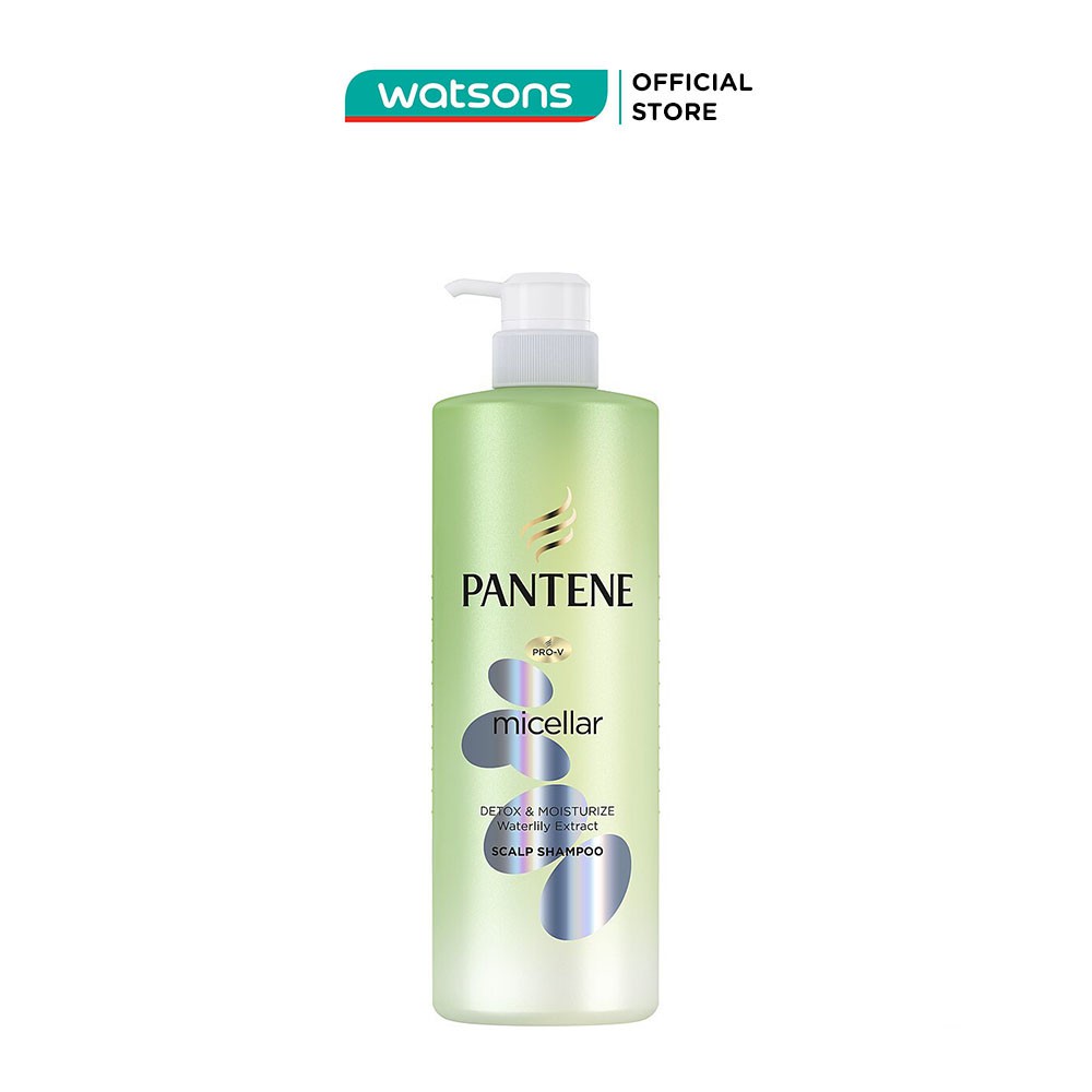 Dầu Gội Pantene Pro-V Micellar Làm Sạch &amp; Dưỡng Ẩm Chiết Xuất Hoa Súng 530ml