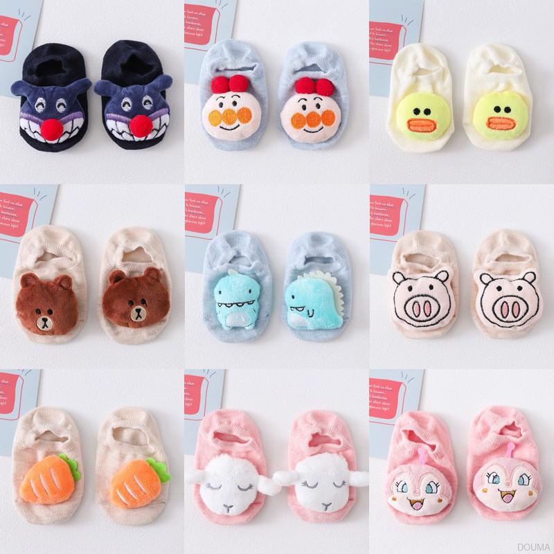 Vớ cotton chống trượt hình dạng hoạt hình dễ thương cho bé sơ sinh