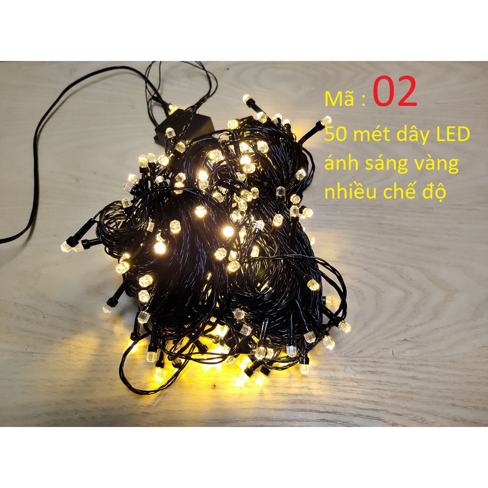 Đèn giáng sinh Noel LED dây trang trí đường, cây cảnh, sân vườn, ( nhiều mẫu lựa chọn)