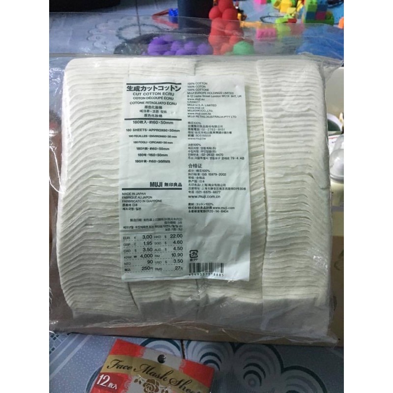 Bông tẩy trang muji 189 miếng | BigBuy360 - bigbuy360.vn