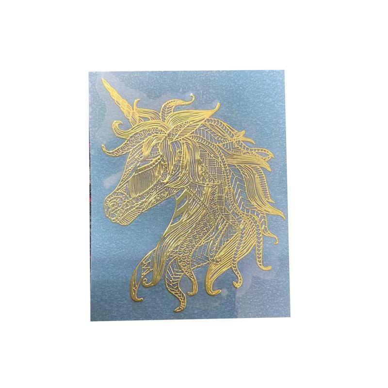 Miếng Dán Trang Trí Điện Thoại Bằng Kim Loại Hình Mickey / Quan Âm / Ngựa Một Sừng Kiểu Trung Hoa Dễ Thương