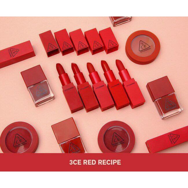 Son thỏi siêu lì 3CE Red Recipe Matte Lip Color