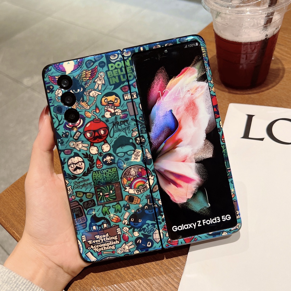 Ốp Điện Thoại Hoạt Hình Blu-ray Cho Samsung Galaxy Z Fold 3 4 5G