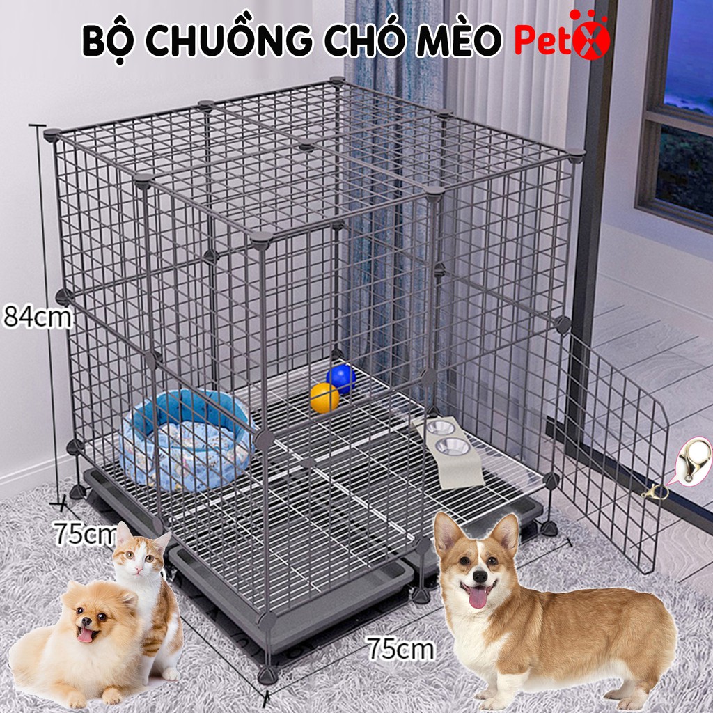 {MẪU BÁN CHẠY}Chuồng chó có chân khay PetX (cho mèo, thỏ, sóc, bọ ú…)