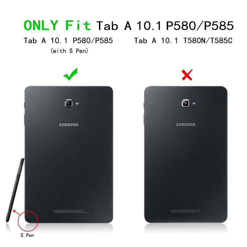 Ốp lưng Tablet Samsung Galaxy Tab A A6 10.1 có nắp bút S Pen P580