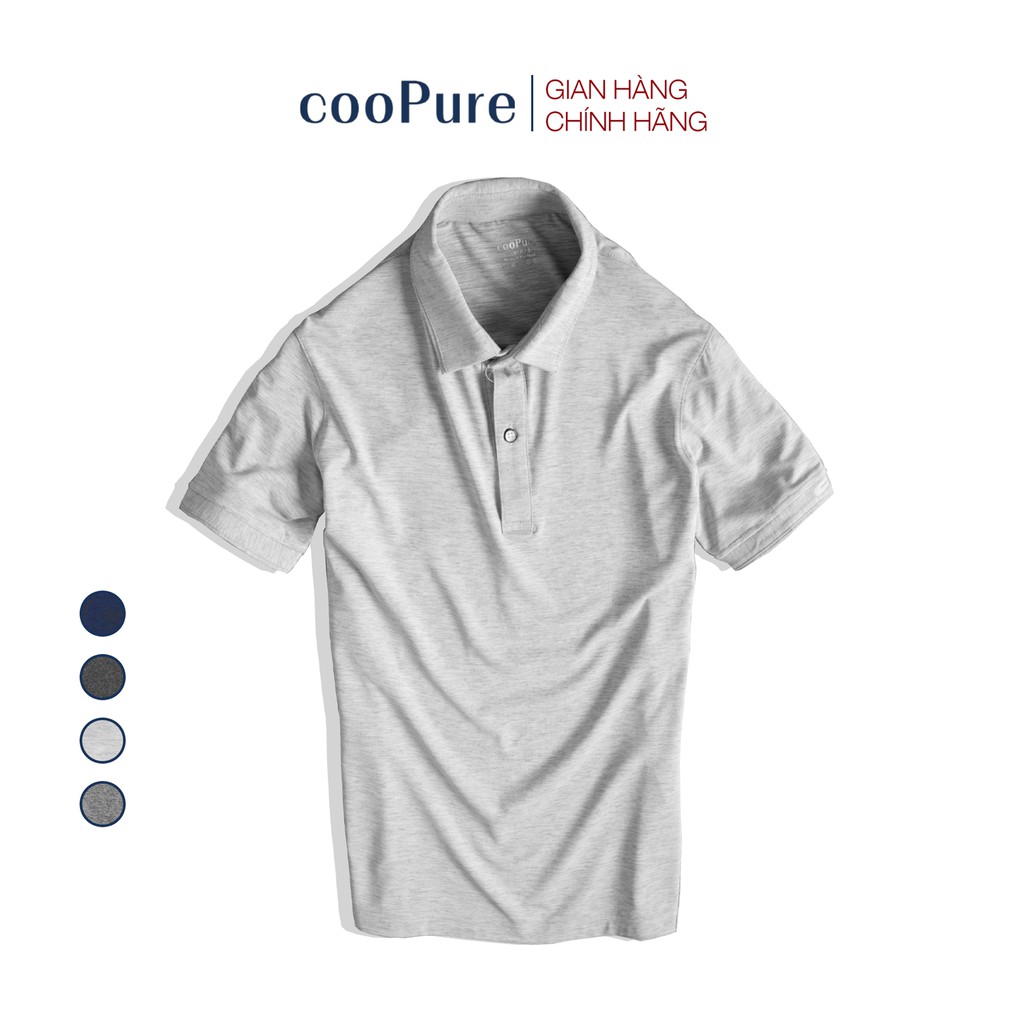 Áo thun polo nam cooPure chất liệu vải cắt tiêu Ex - Dry, thiết kế hiện đại NO.1264 (4 màu)
