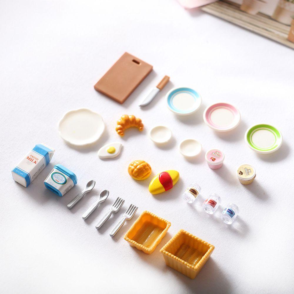 Set 25 / 31 Chén Dĩa Thu Nhỏ 1: 12 Trang Trí Nhà Búp Bê