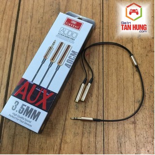 Dây cáp chia tai nghe chính hãng Earldom AUX-201 - 1 cổng Audio 3.5mm ra 2 cổng Audio 3.5mm