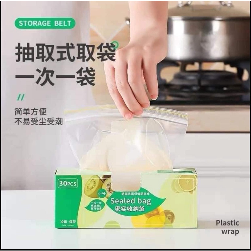 SET 3 Hộp Túi Zip Đựng Thực Phẩm Có Khoá, Combo 45 Túi