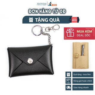 Móc khóa đựng tiền lẻ cao cấp, móc khóa ví da nam OKIEDO Fullbox Premium