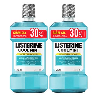 Nước Súc Miệng Hương Bạc Hà Listerine Cool Mint (250ml/Chai)