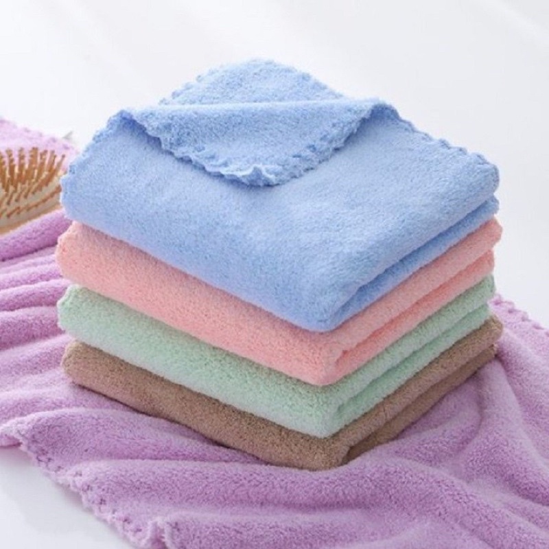 Chiếc Khăn Mặt Lông Cừu Hàn Quốc 50x30cm Siêu Thấm Hút