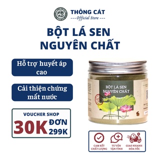 Bột lá sen thảo dược THÔNG CÁT HCM giúp đẹp da, giảm mụn, cấp ẩm cho da, mờ nám tàn nhang, giảm mỡ máu hiệu quả