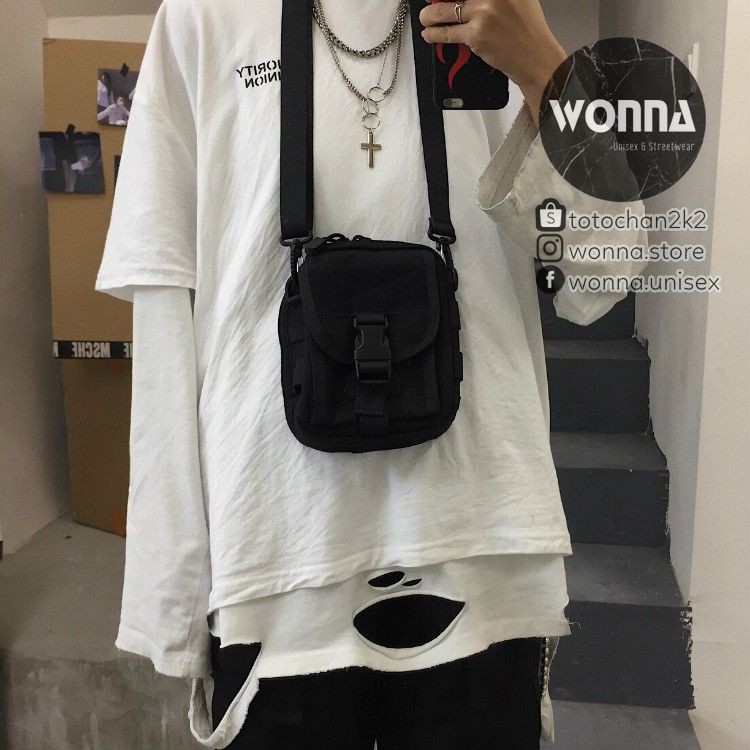 (CÓ ẢNH THẬT) ( ORDER ) Túi đeo mini ulzzang unisex | BigBuy360 - bigbuy360.vn