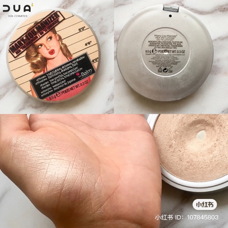 Phấn bắt sáng The Balm Mary Lou Manizer