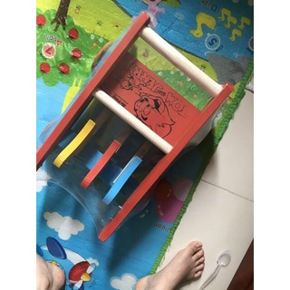 XE TẬP ĐI 3 CON GÀ BẰNG GỖ CHO BÉ