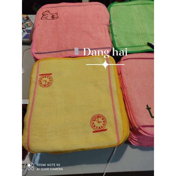 Khăn mầm non in 50 ký hiệu khác nhau