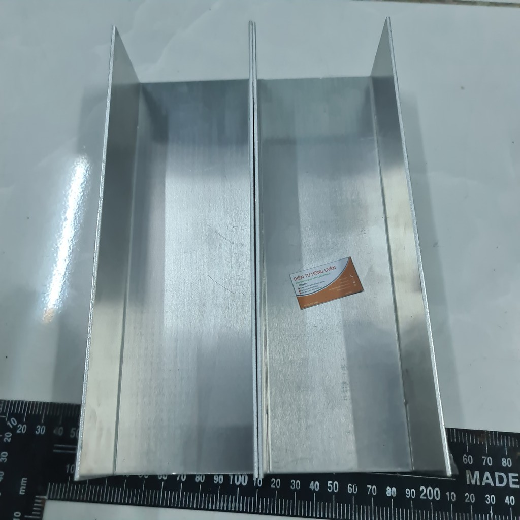 Combo 2 hộp Nhôm làm máy cơ 18D718 - 24D718. Nhôm dày 2,5 Li Dài 25cm Làm máy 2 vế. Nhôm hộp gập chữ U giải nhiệt nhanh