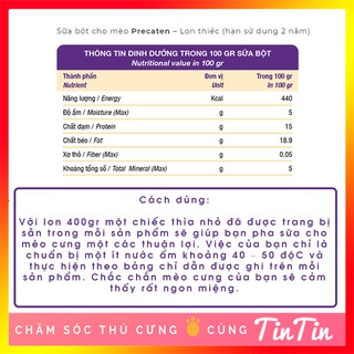 SỮA BỘT CHO CHÓ MÈO DR.KYAN PRECATEN 400G