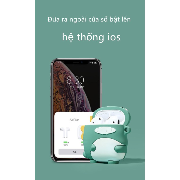 Tai nghe bluetooth nhét tai không dây có vỏ bảo vệ cho ios và android chất lượng âm thanh trung thực cao TWS inpods i12