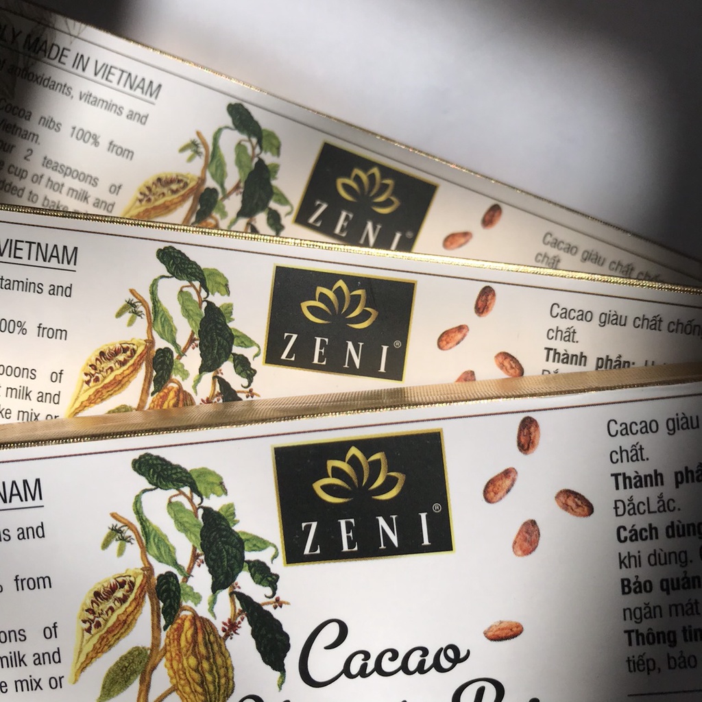 CA CAO THANH NGUYÊN BƠ ZENI 170G - CACAO BAR 170G - Xóm Xanh - Ăn uống dều tiện dụng