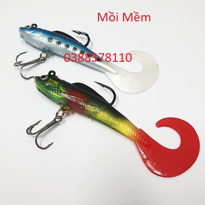 Mồi Cá Mềm Câu Lure, Mồi Giả Câu Cá Cao Cấp - MS1